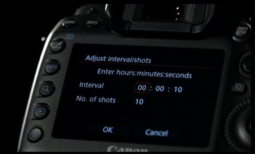 Intervalové snímání EOS 5Ds a EOS 5Ds R