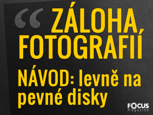 Záloha fotografií na pevné disky